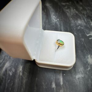Pipe Boulder Opal Ring Gift Box Side View Photo