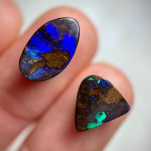 Directional Boulder Opal Parcel (2x piece) 7.55ct