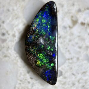 Dark Bodied Undualting Gem Boulder Opal 5.90ct