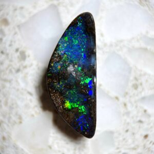 Dark Bodied Undualting Gem Boulder Opal 5.90ct