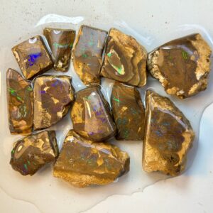 Rough Matrix Boulder Opal Parcel (12x piece) 100g