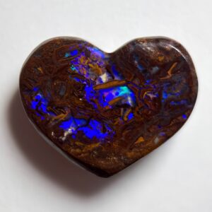 Wood Replacement Boulder Opal Heart 8ct