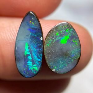 Boulder Opal Parcel, gem colour play (2x piece) 6.75ct