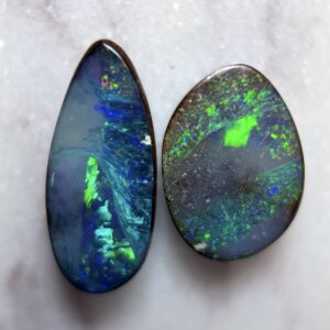 Boulder Opal Parcel, gem colour play (2x piece) 6.75ct