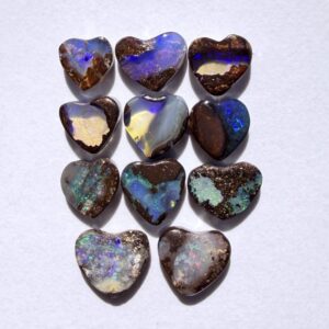 'Baby' Boulder Opal Heart Parcel (11 x piece) 6.60ct
