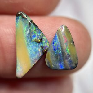 2x piece Boulder Opal Parcel 'Caramel Candy' 3.45ct